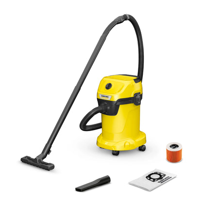 Aspirador en seco y húmedo KARCHER WD 3 V-19/4/20 - Potencia y versatilidad para cada necesidad